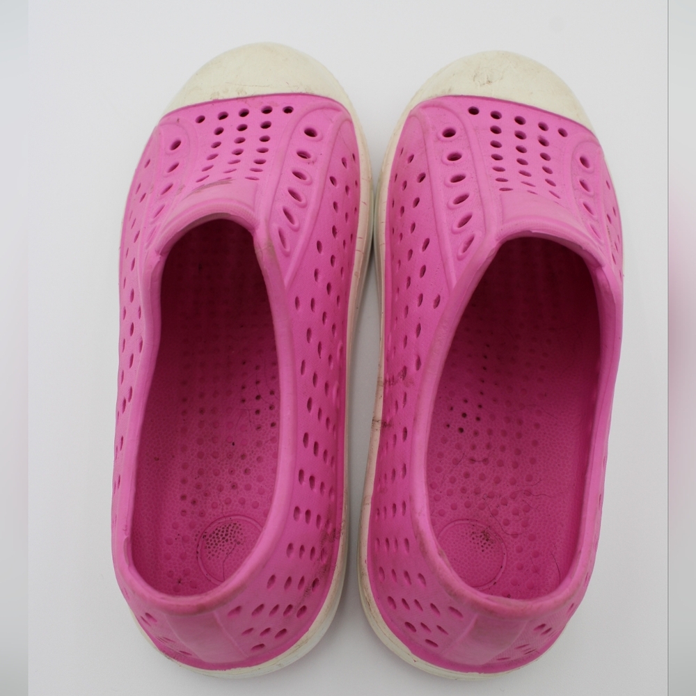 Girls Size 29 (US 11.5) Pink & Cream Low Top Shoes - Picture 5 of 7